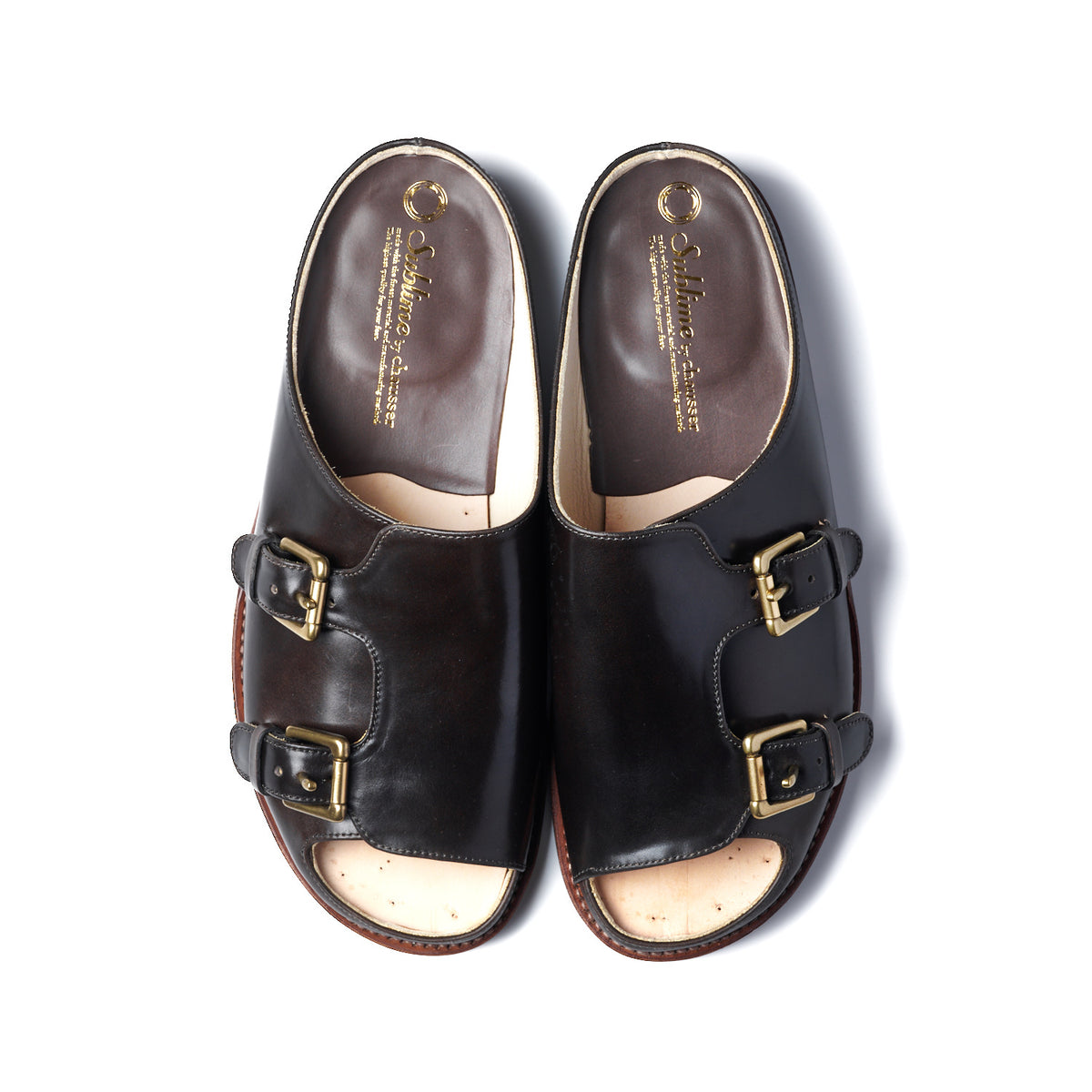 【受注生産】SU-105C　CORDOVAN DOUBLE MONK SANDALS GY