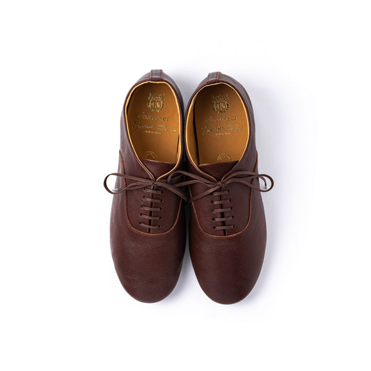 CT-02　LACE-UP FLAT SHOES DBR