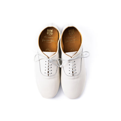 CT-02　LACE-UP FLAT SHOES WH