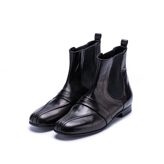 C-2329　SIDE-GORE LOAFER BOOTS BL