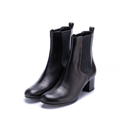 C-2330　SIDE-GORE HEEL BOOTS BL