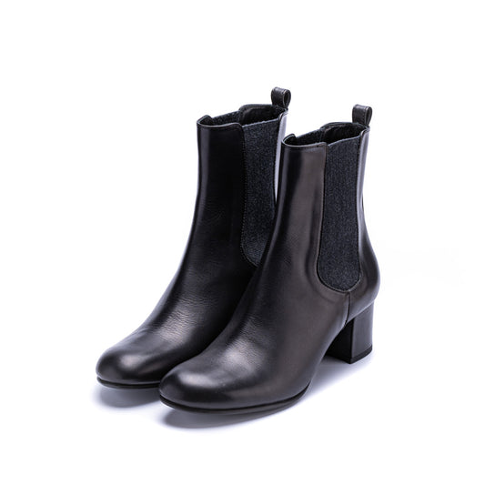 C-2330　SIDE-GORE HEEL BOOTS BL