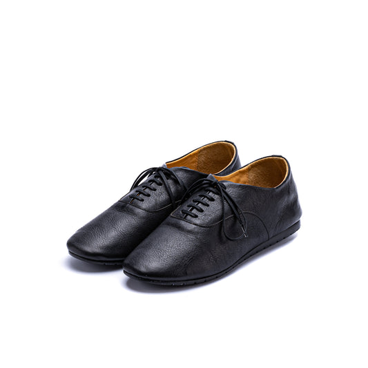 CT-02　LACE-UP FLAT SHOES BL