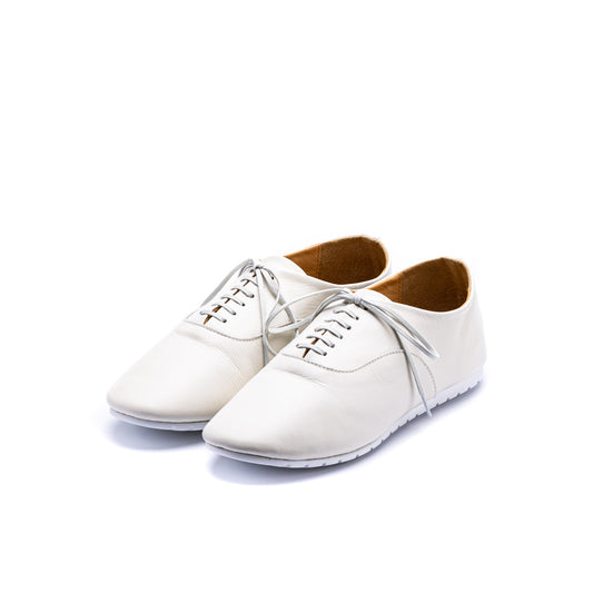CT-02　LACE-UP FLAT SHOES WH