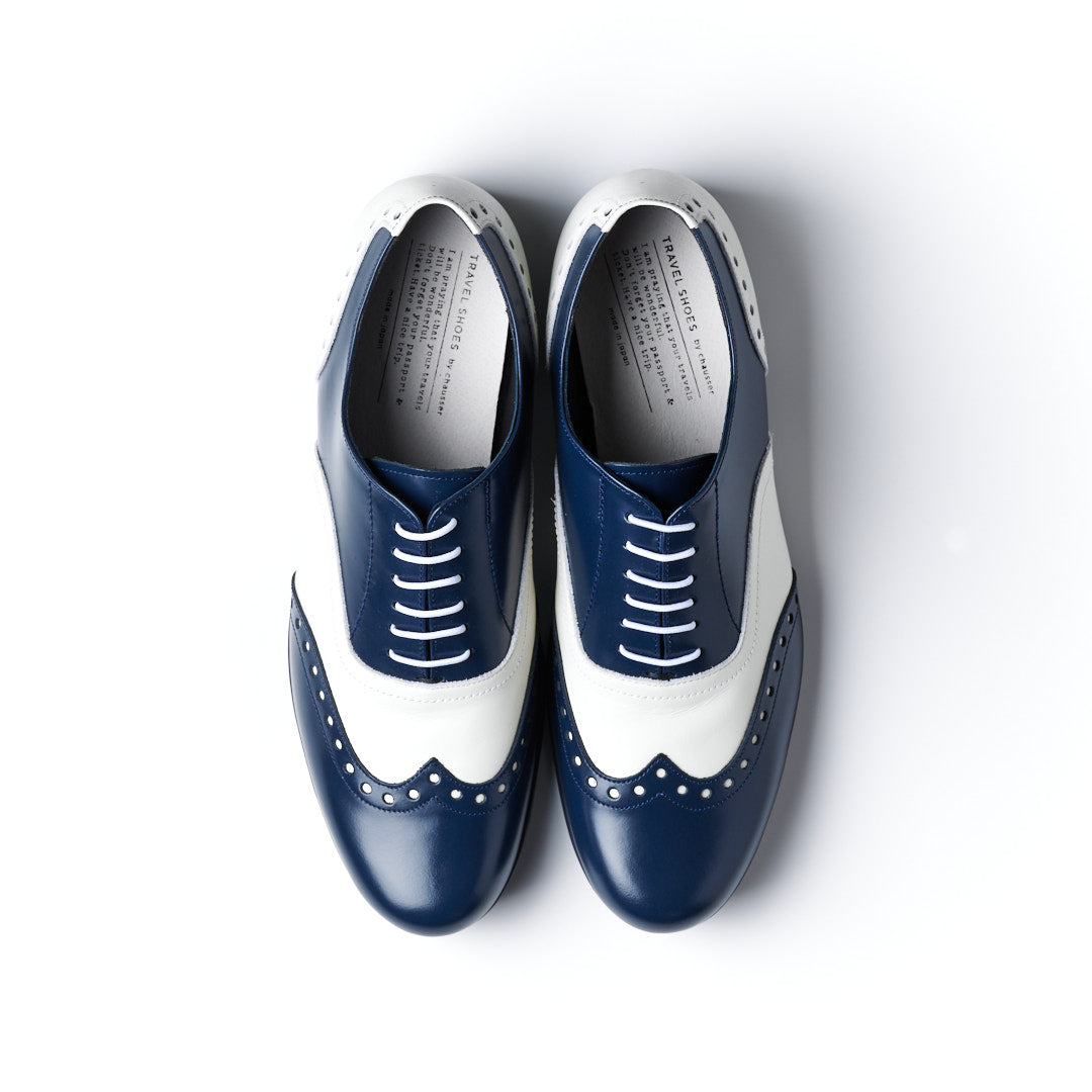 TR-004M　WINGTIP SHOES NYG/WHC