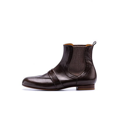 C-2329　SIDE-GORE LOAFER BOOTS DBR
