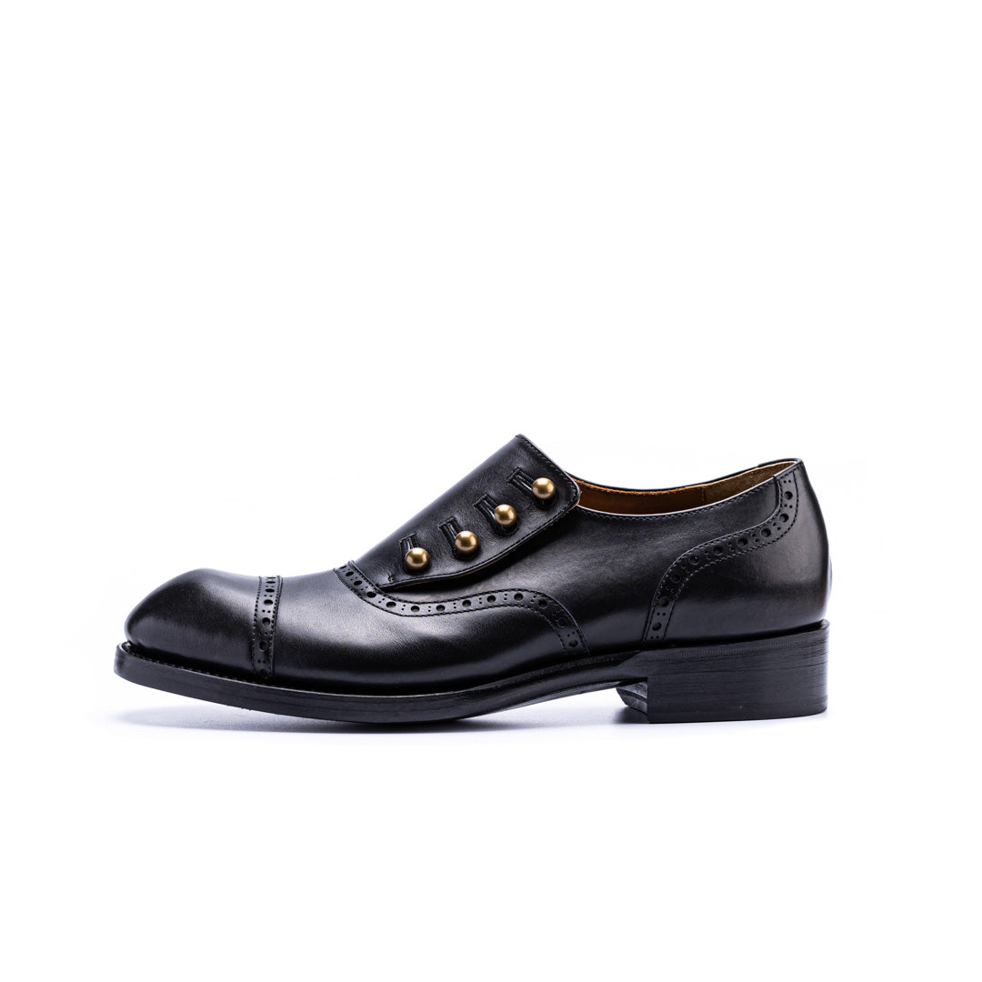 靴 chausser classic line C-7047 27cm C-7047 BUTTON SHOES BL – chausser online store
