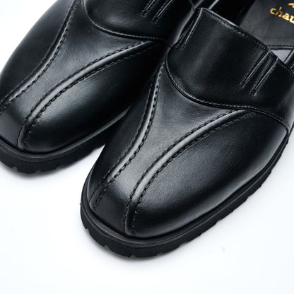 C-2347　VIBRAM SOLE LOAFERS BL