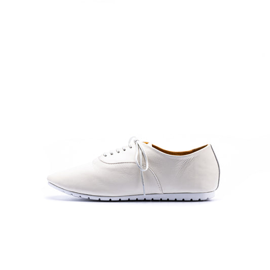 CT-02　LACE-UP FLAT SHOES WH