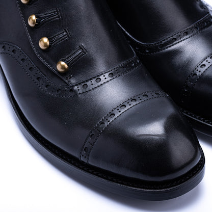 C-7047　BUTTON SHOES BL