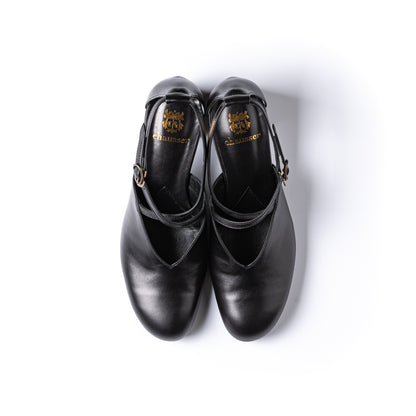 C-2334　CROSS STRAP PUMPS BL