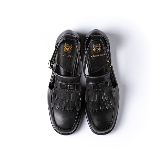 C-2340　U-TIP KILTIE SANDALS BL