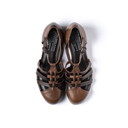 TR-021　GURKHA STRAP HEELS  DBR