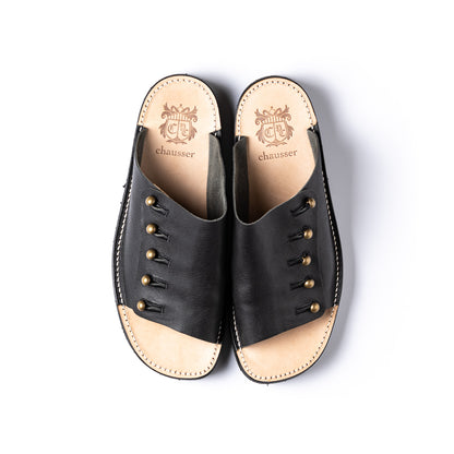 C-7050　BUTTON SANDALS  BL