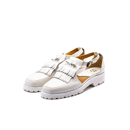 C-2340　U-TIP KILTIE SANDALS WH