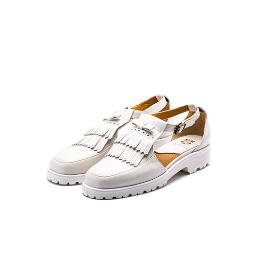 C-2340　U-TIP KILTIE SANDALS WH