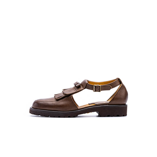 C-2340　U-TIP KILTIE SANDALS DBR