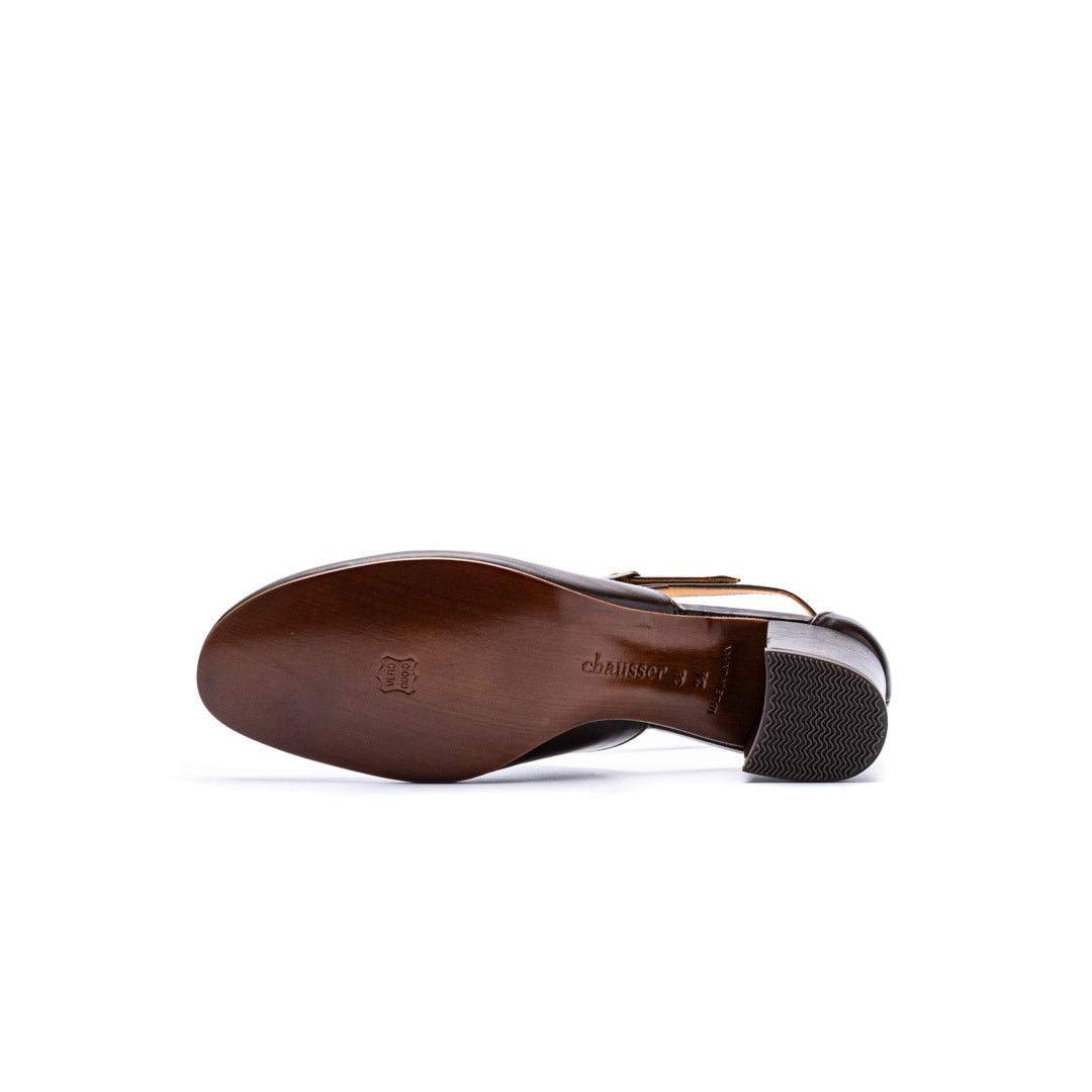 C-2334　CROSS STRAP PUMPS DBR