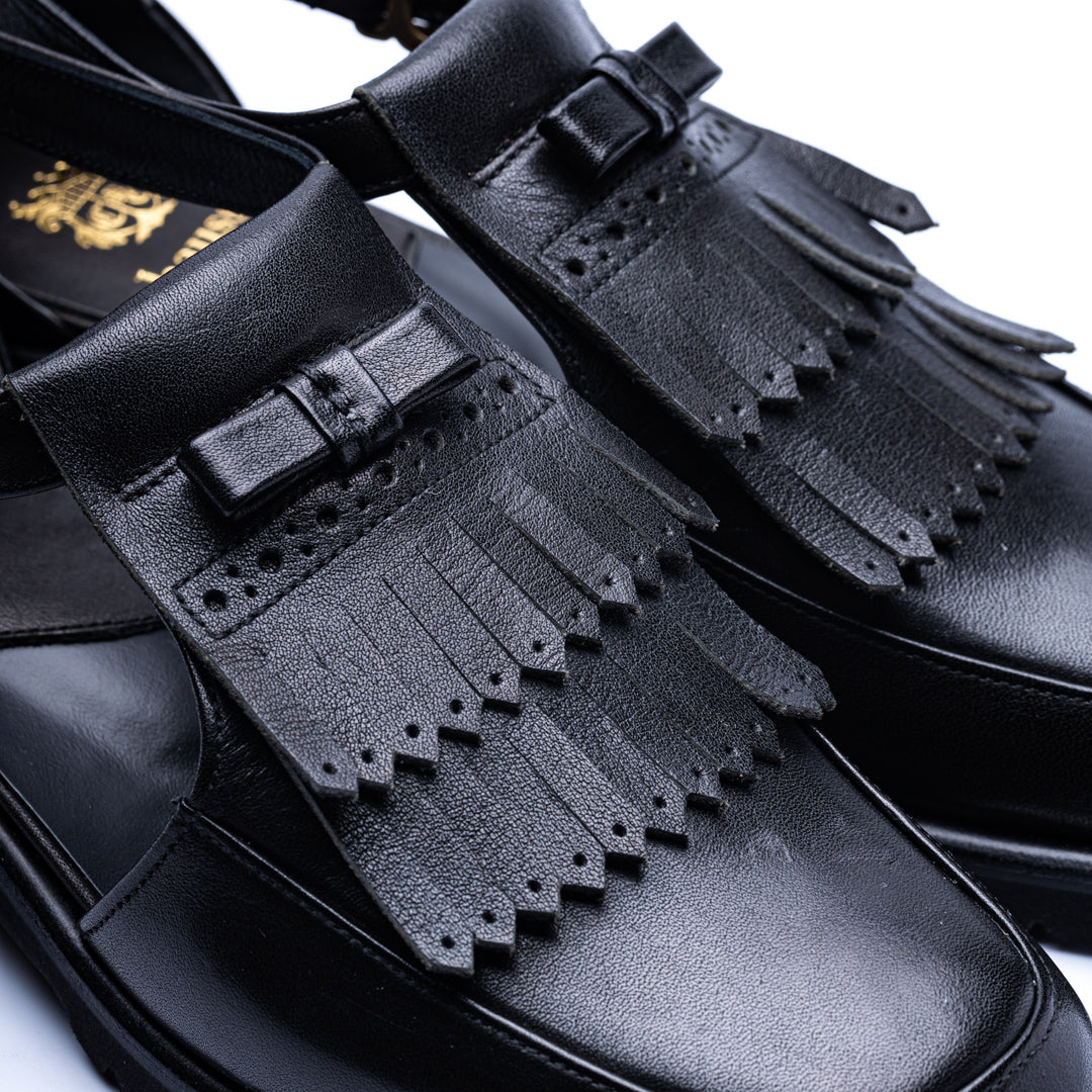 C-2340　U-TIP KILTIE SANDALS BL