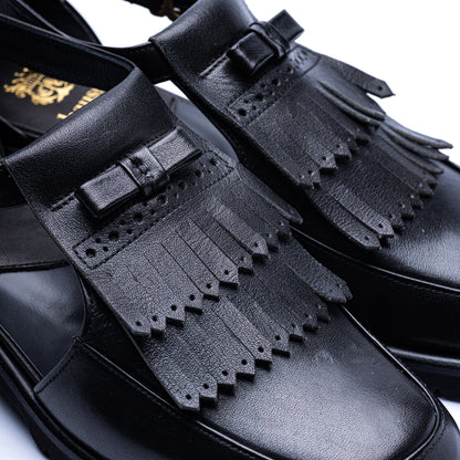 C-2340　U-TIP KILTIE SANDALS BL