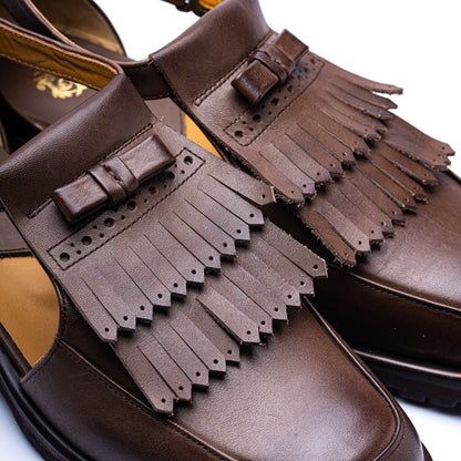 C-2340　U-TIP KILTIE SANDALS DBR