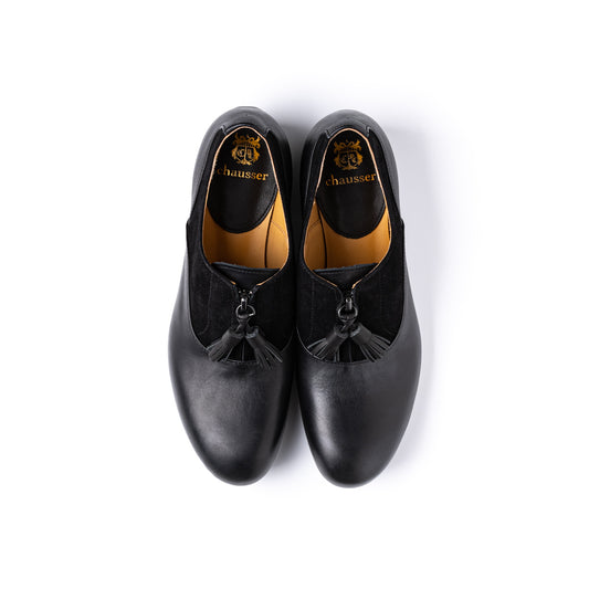 C-2310　FRONT ZIP SHOES BL/BLS
