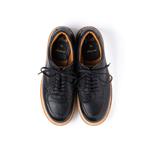 PC-5065　LEATHER SNEAKERS BL/WHヌメ