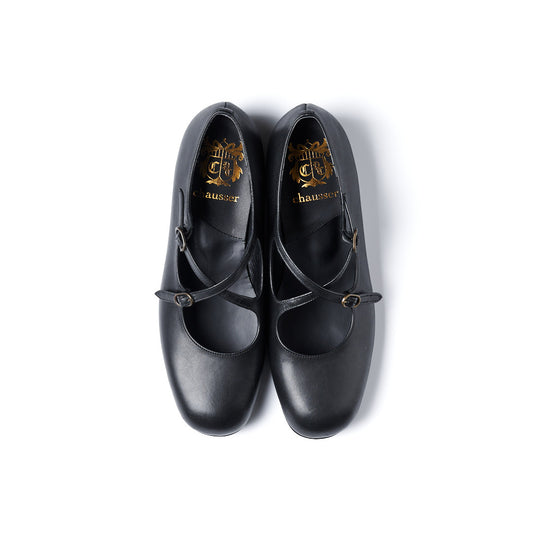 C-2349　CROSS-STRAP SHOES BL