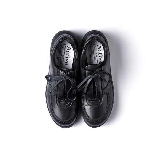 TRA-024　LEATHER SNEAKERS BL