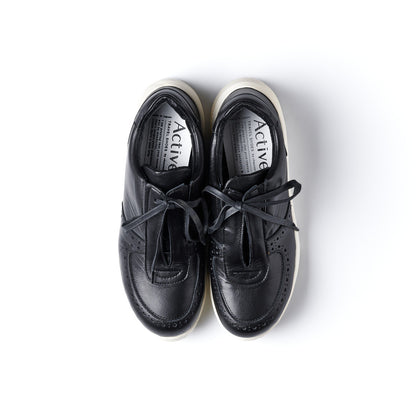 TRA-024　LEATHER SNEAKERS BL/WH