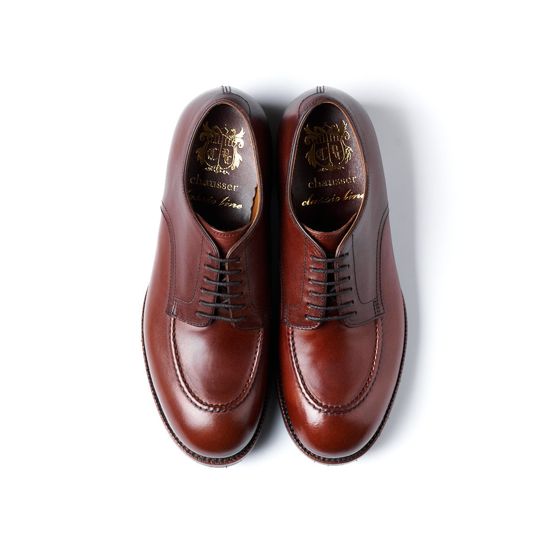 C-7053　U-MOCHA LACE-UP SHOES DBR
