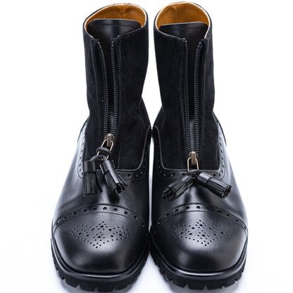 C-2317　FRONT ZIP BOOTS BL/BLS