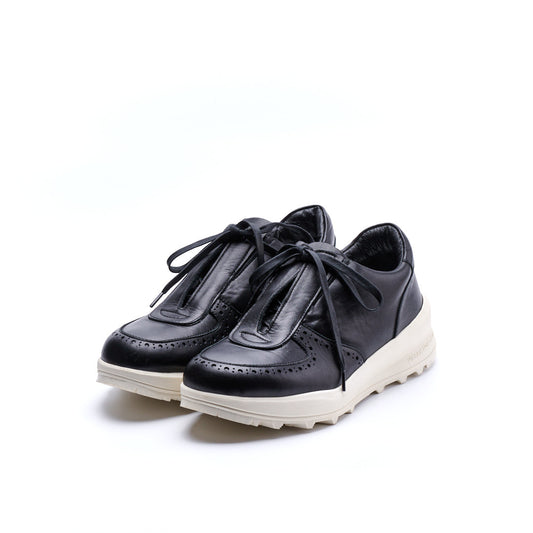 TRA-024　LEATHER SNEAKERS BL/WH