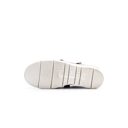 PC-5065　LEATHER SNEAKERS BL/WHヌメ
