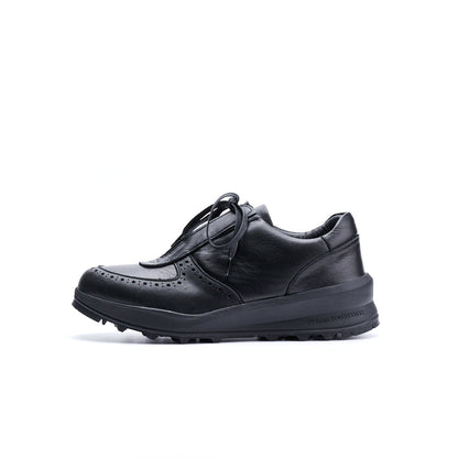 TRA-024　LEATHER SNEAKERS BL