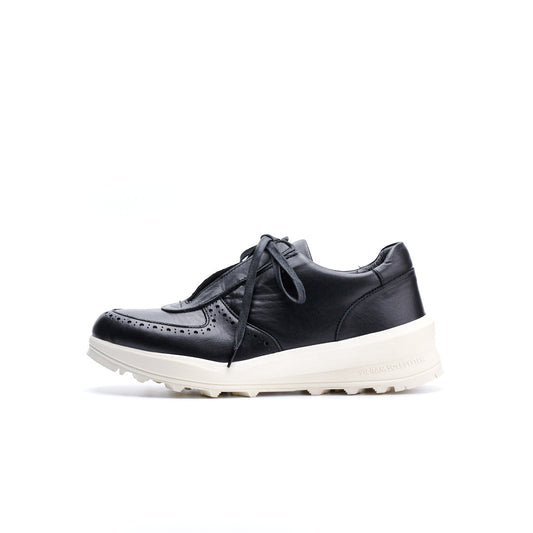 TRA-024　LEATHER SNEAKERS BL/WH