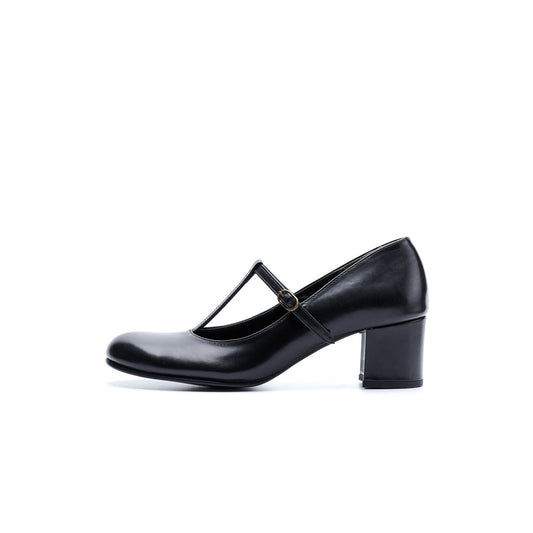 C-2353　T-STRAP PUMPS BL
