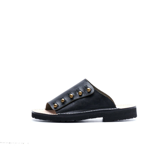 PC-5078　BUTTON SANDALS  BL