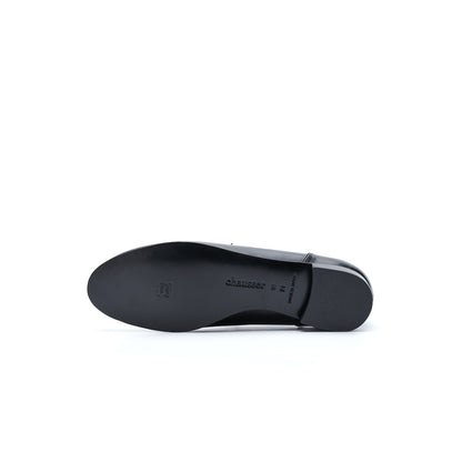 C-2350　OPEN VAMP FLAT SHOES BL
