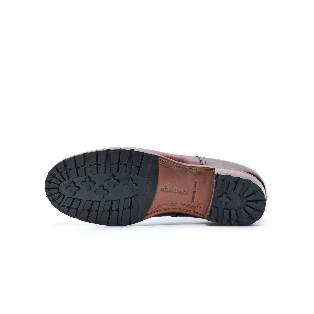 C-7053　U-MOCHA LACE-UP SHOES DBR