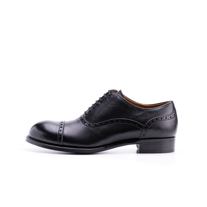 C-7006　CAP-TOE BROGUE SHOES BL