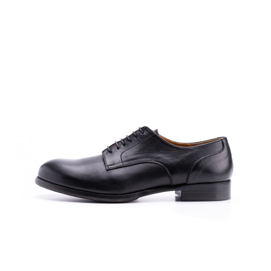 C-7013　PLAIN TOE SHOES BL