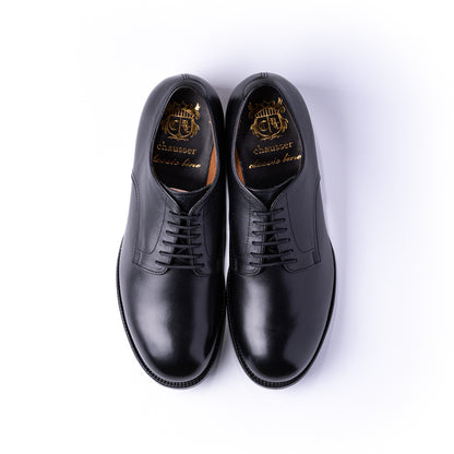 C-793　PLAIN TOE SHOES BL