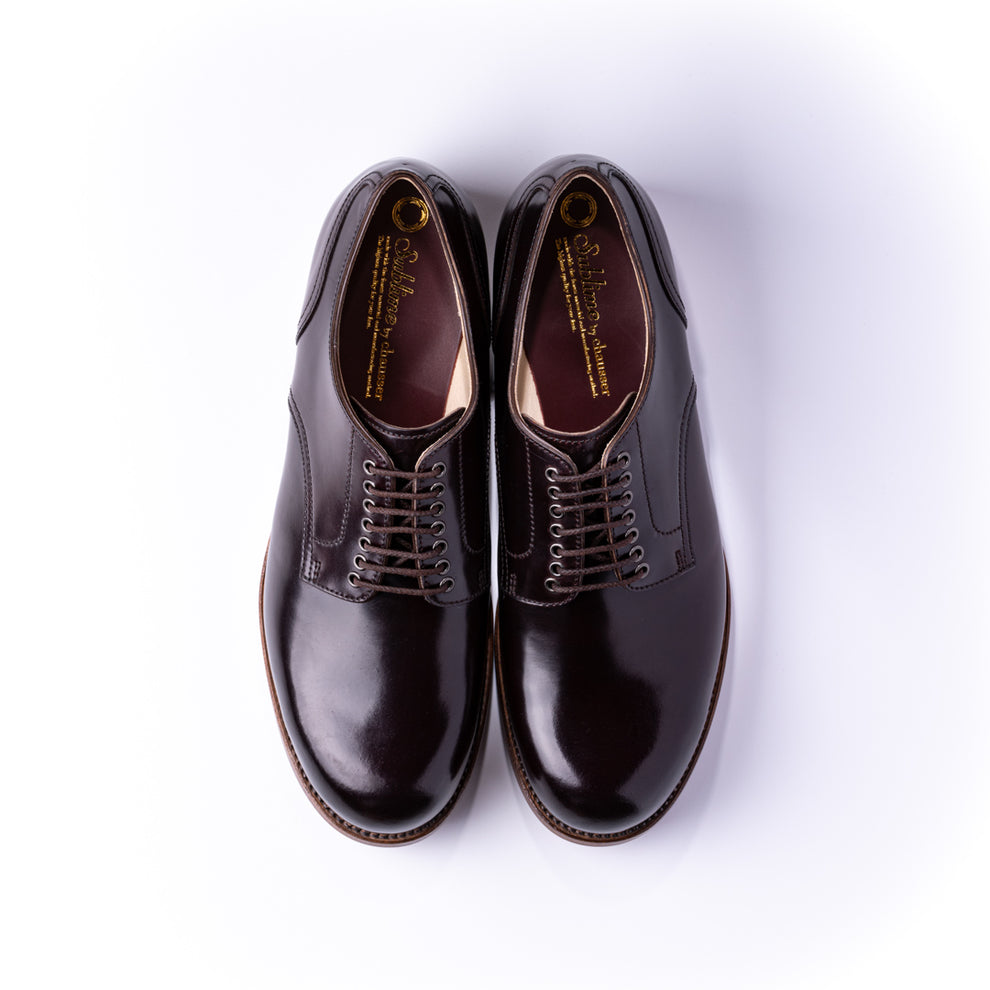 SU-100C CORDOVAN PLAIN TOE SHOES BGD – chausser online store