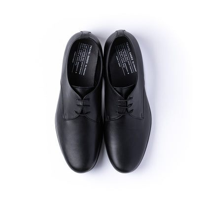 TR-008M　PLAIN TOE SHOES BL