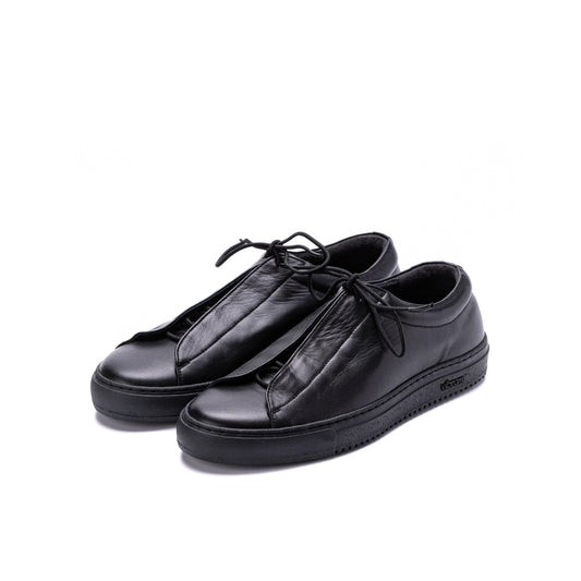 TR-013　LEATHER LOW-CUT SNEAKERS BL