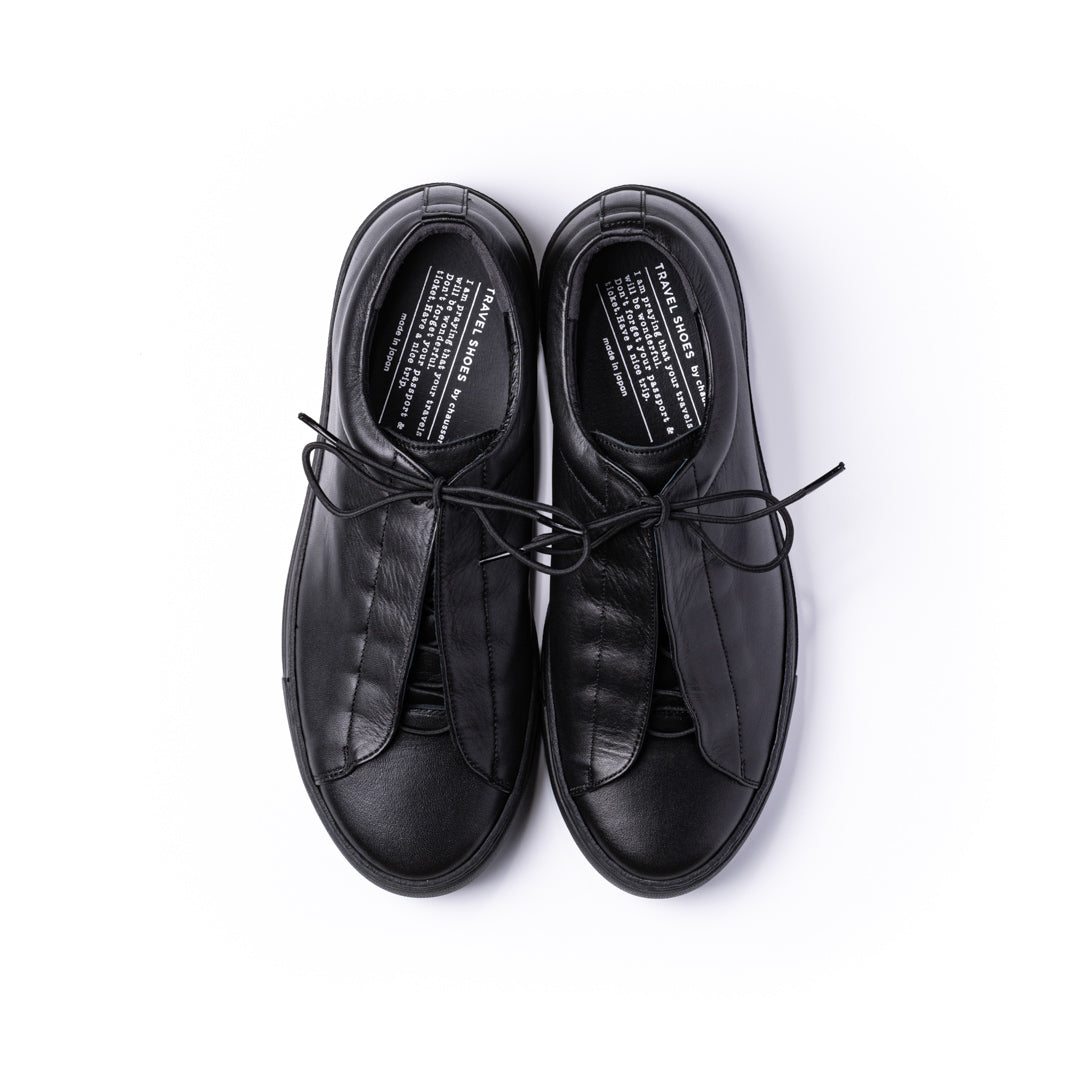 TR-013 LEATHER LOW-CUT SNEAKERS BL – chausser online store