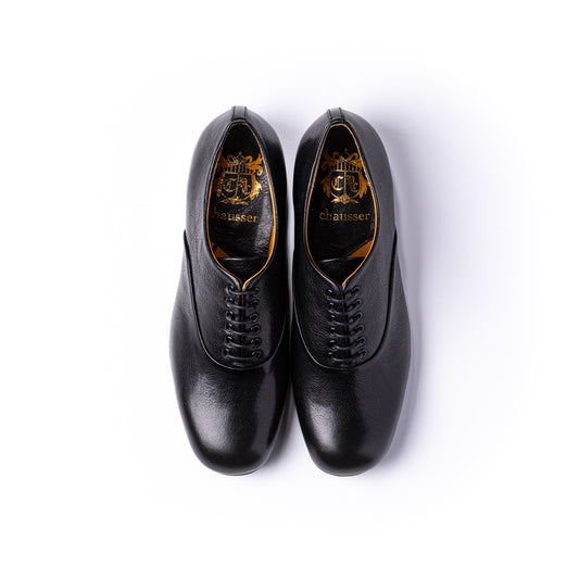 C-2258　PLAIN TOE SHOES BL