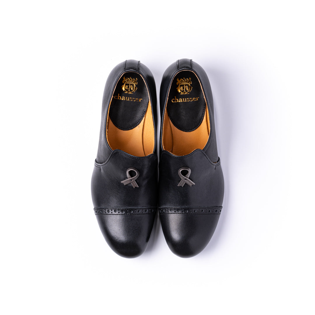 C-2174　SLIP-ON SHOES BL