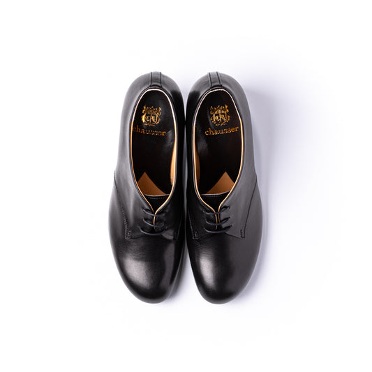 C-2223　PLAIN TOE HEELS BL